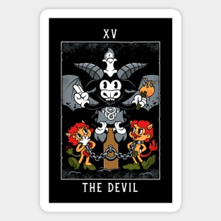 The Devil - Mystical Medleys - Vintage Rubber Hose Cartoon Tarot Magnet